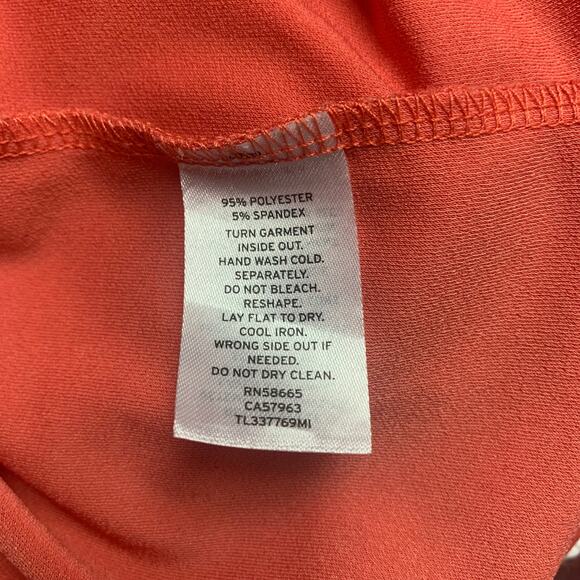 Leith coral three-quarter sleeve shift dress size XS - Picture 6 of 9